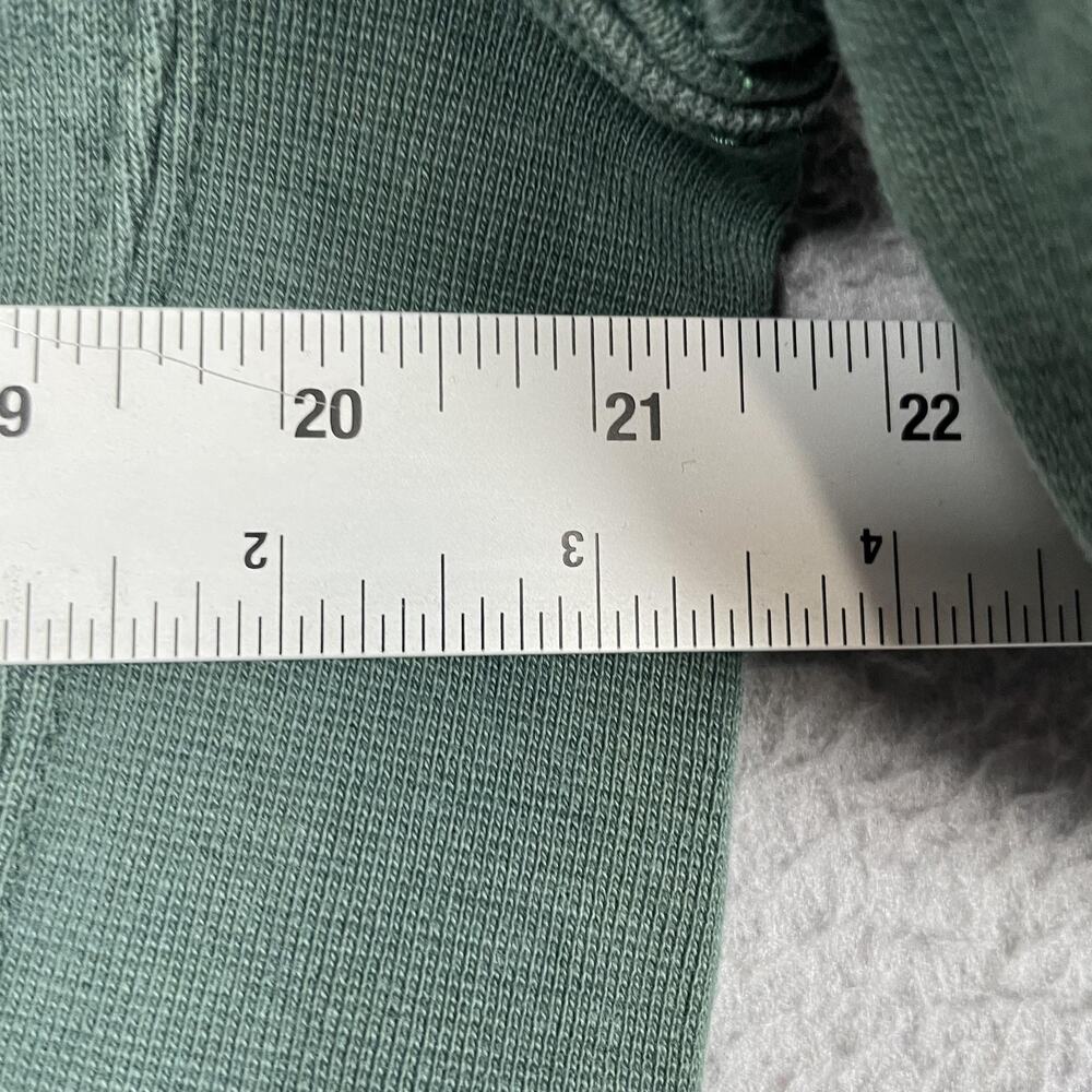 American Eagle Sweatshirt Mens M Green Pullover Fleece Crewneck Pockets Logo - Picture 11 of 12
